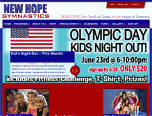 Tablet Screenshot of ironman.newhopegymnastics.com