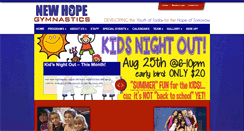 Desktop Screenshot of meets.newhopegymnastics.com