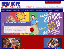 Tablet Screenshot of conference.newhopegymnastics.com